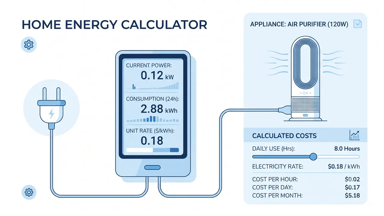 Air Purifier Energy Cost Calculator 2026: Exactly How Much You'll Pay