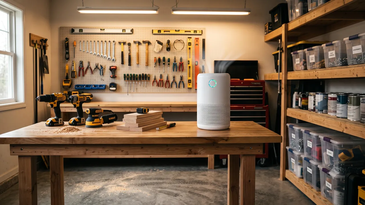 Best Air Purifier for Garage and Workshop: Handling Sawdust, Paint Fumes, and Chemical Vapors