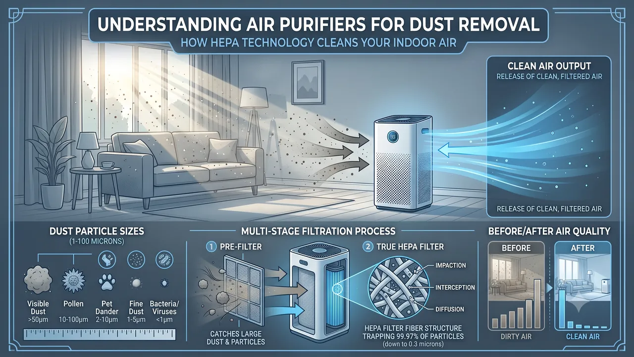 Best Air Purifier for Dust: High-CADR Units That Actually Reduce Dust Buildup