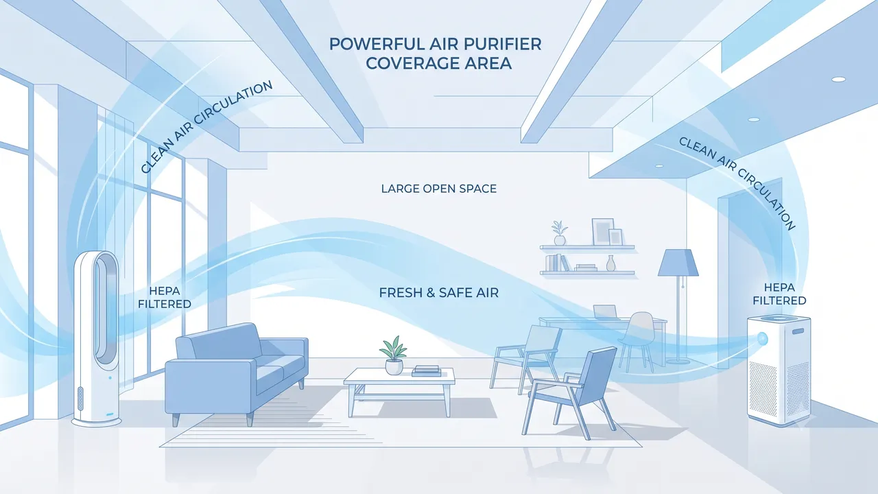 Best Air Purifier for Large Rooms 2026: Top Picks for 500+ Sq Ft Spaces