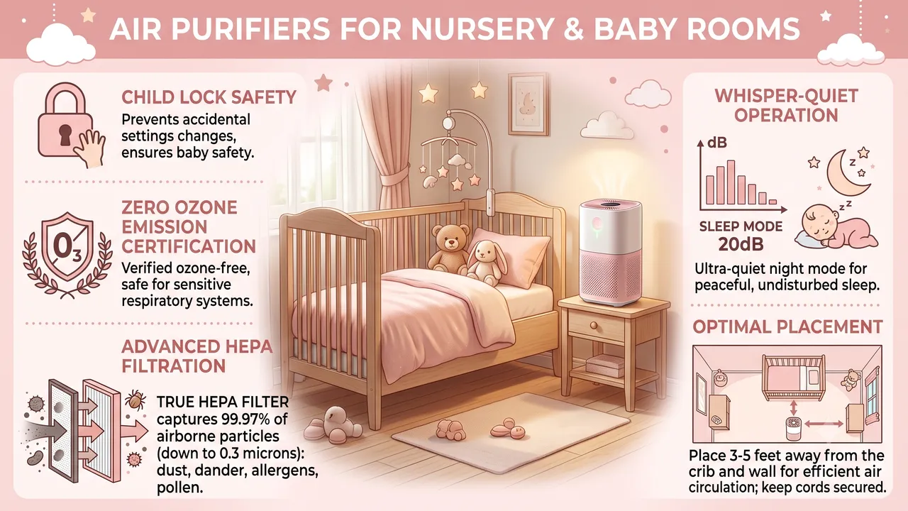Best Air Purifier for Nursery and Baby Room: Safe, Quiet, and Effective Choices