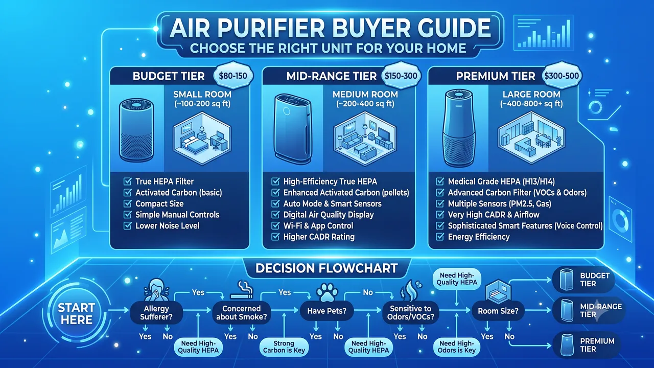 Best Air Purifiers of 2026: Tested and Compared by Room Size, Filter Type, and Budget
