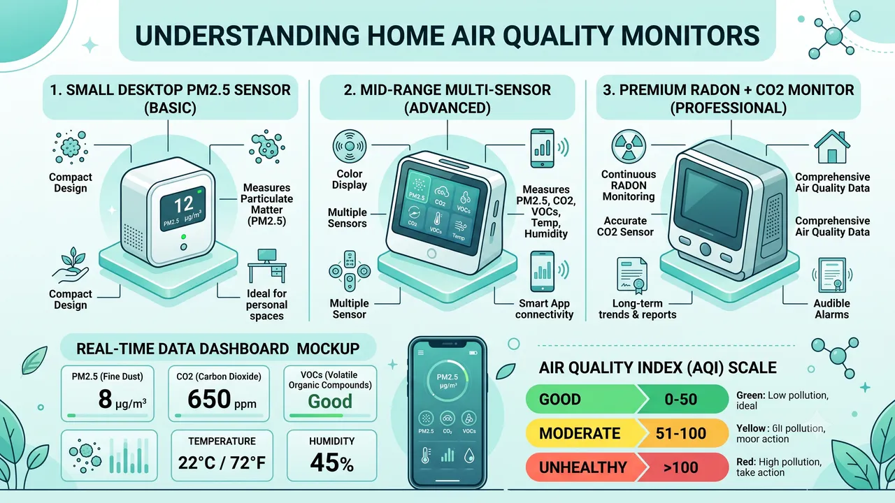 Best Air Quality Monitors of 2026: Track PM2.5, CO2, VOCs, and Humidity at Home