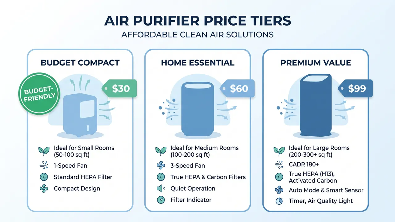 Best Budget Air Purifiers Under $100 That Actually Work (HEPA Certified)