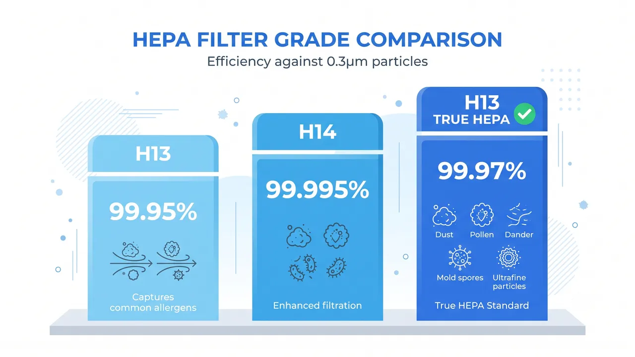 HEPA H13 vs H14 vs True HEPA: What's the Difference and Does It Matter?