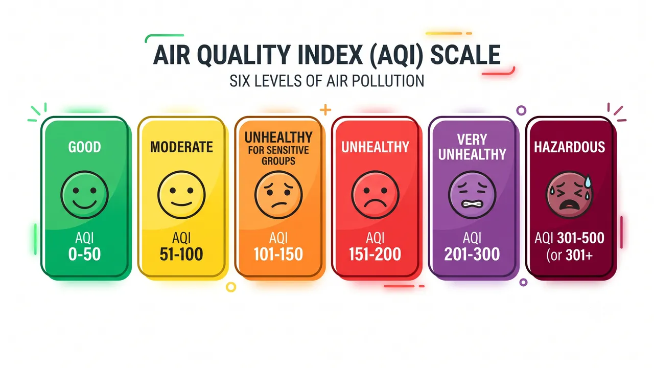 How to Read the Air Quality Index (AQI): What the Numbers and Colors Actually Mean