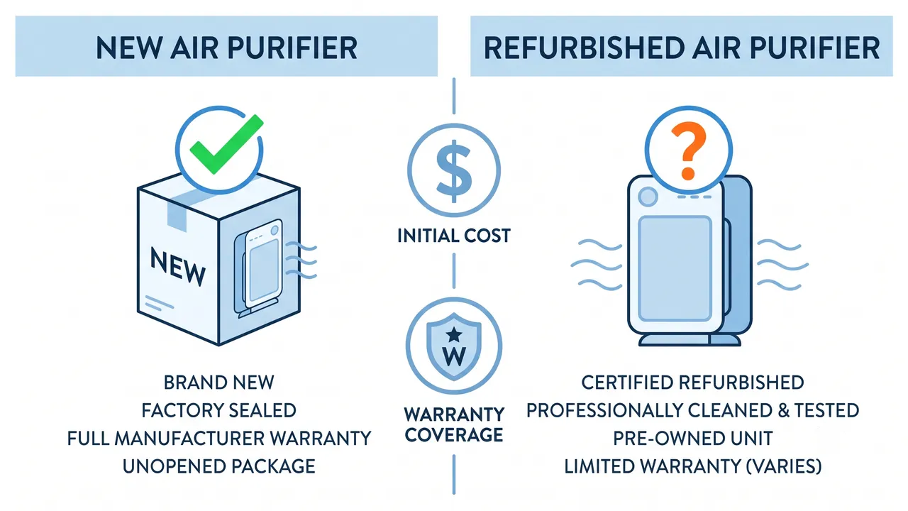 Refurbished vs New Air Purifiers: Are Certified Refurbished Units Worth the Savings?
