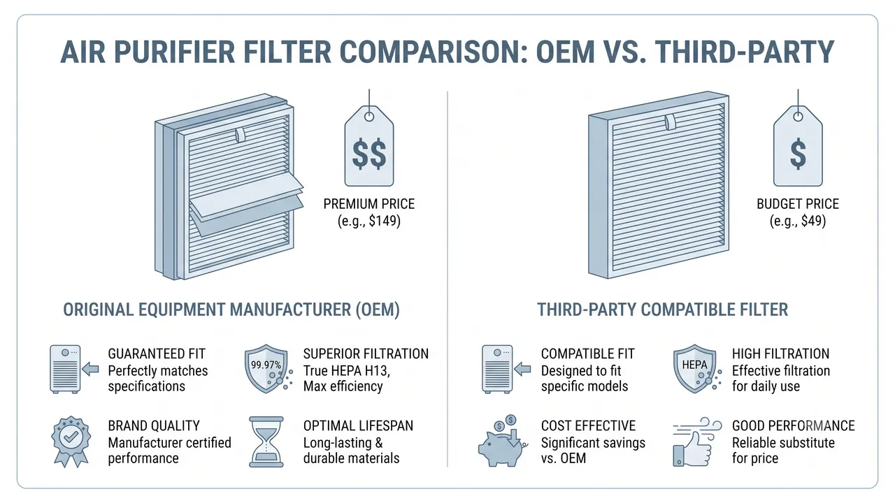 Third-Party vs OEM Air Purifier Filters: Are Cheap Filters Worth It?